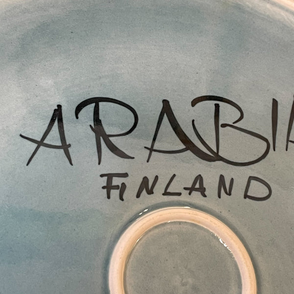 大皿 ARABIA 激レアカラー ブルー Blue Fructus 微細なキズあり アラビア 北欧 ヴィンテージ フィンランド Finland