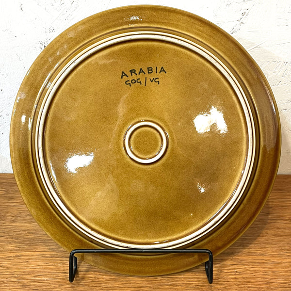 大皿 ARABIA ブラウン Brown Fructus 状態：AA アラビア 北欧 ヴィンテージ フィンランド Finland