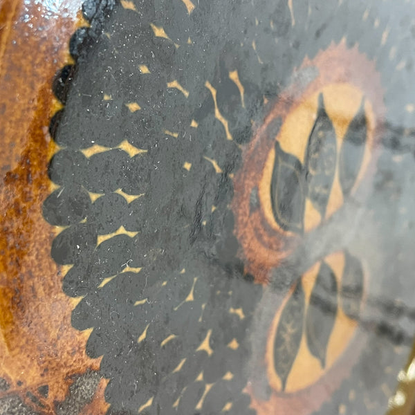 大皿 ARABIA ブラウン Brown Fructus 状態：AA アラビア 北欧 ヴィンテージ フィンランド Finland