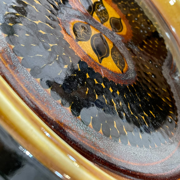 大皿 ARABIA ブラウン Brown Fructus 状態：AA アラビア 北欧 ヴィンテージ フィンランド Finland