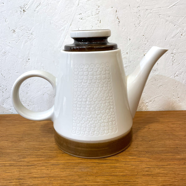 コーヒーポット ホワイト ブラウン White Brown Rorstland ロールストランド FORMA Olle Alberius 北欧 ヴィンテージ スウェーデン Sweden