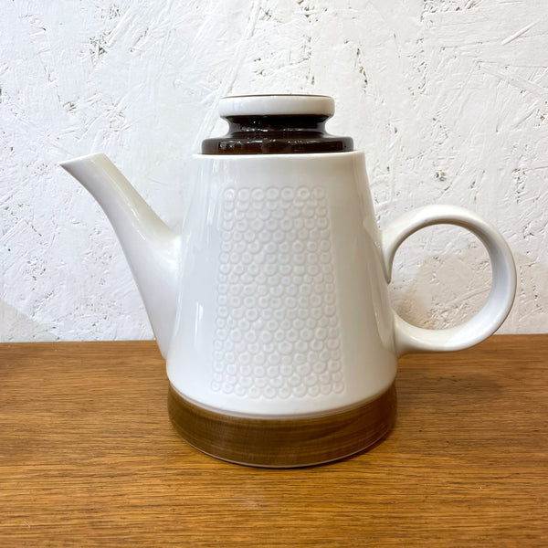コーヒーポット ホワイト ブラウン White Brown Rorstland ロールストランド FORMA Olle Alberius 北欧 ヴィンテージ スウェーデン Sweden