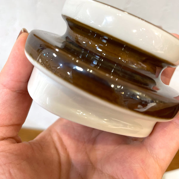 コーヒーポット ホワイト ブラウン White Brown Rorstland ロールストランド FORMA Olle Alberius 北欧 ヴィンテージ スウェーデン Sweden
