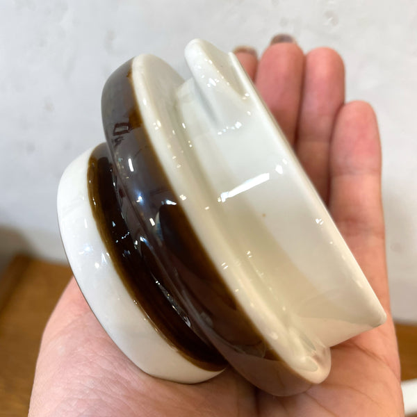 コーヒーポット ホワイト ブラウン White Brown Rorstland ロールストランド FORMA Olle Alberius 北欧 ヴィンテージ スウェーデン Sweden