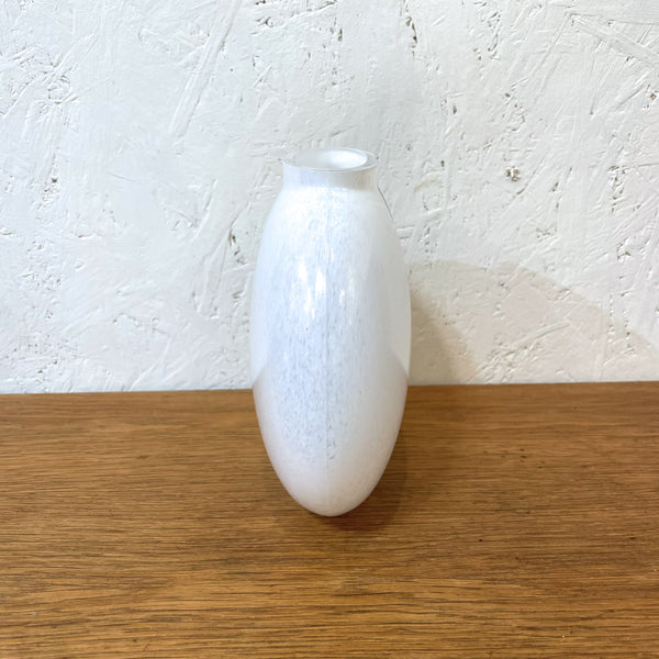フラワーベース 花瓶 ガラス ホワイト White コスタボダ KOSTABODA Bertil Valien 北欧 ヴィンテージ スウェーデン Sweden