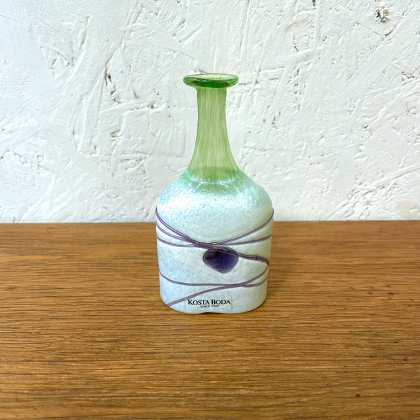 一輪挿し フラワーベース 花瓶 ガラス ブルー グリーン Blue Green コスタボダ KOSTABODA Bertil Valien 北欧 ヴィンテージ スウェーデン Sweden