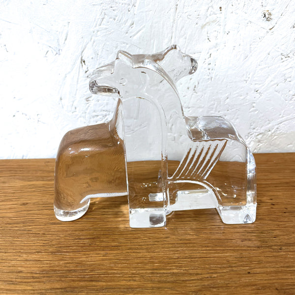 フィギュア 天馬 ガラス クリア Clear ボダ BODA Bertil Valien ZOOシリーズ 北欧 ヴィンテージ スウェーデン Sweden