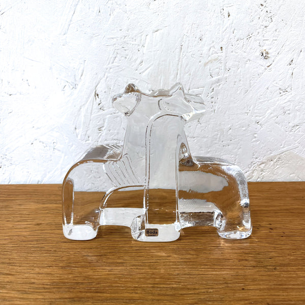 フィギュア 天馬 ガラス クリア Clear ボダ BODA Bertil Valien ZOOシリーズ 北欧 ヴィンテージ スウェーデン Sweden