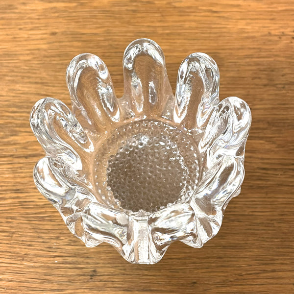 キャンドルホルダー ガラス クリア Clear Sunflower サンフラワー コスタボダ KOSTABODA Goran Warff 北欧 ヴィンテージ スウェーデン Sweden