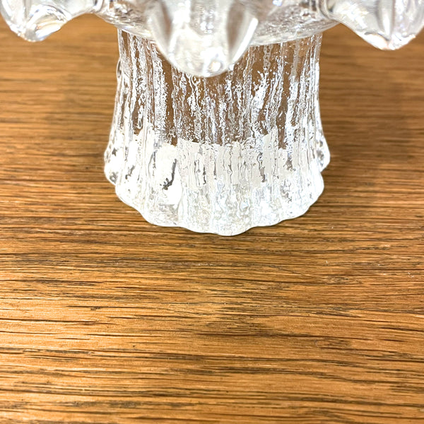 キャンドルホルダー ガラス クリア Clear Sunflower サンフラワー コスタボダ KOSTABODA Goran Warff 北欧 ヴィンテージ スウェーデン Sweden