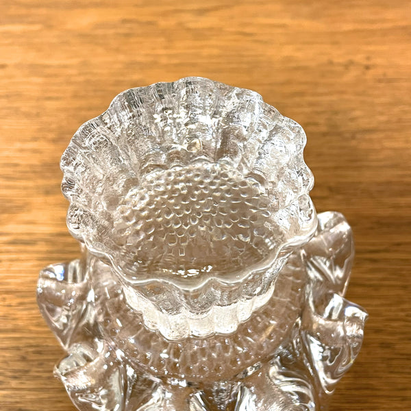 キャンドルホルダー ガラス クリア Clear Sunflower サンフラワー コスタボダ KOSTABODA Goran Warff 北欧 ヴィンテージ スウェーデン Sweden
