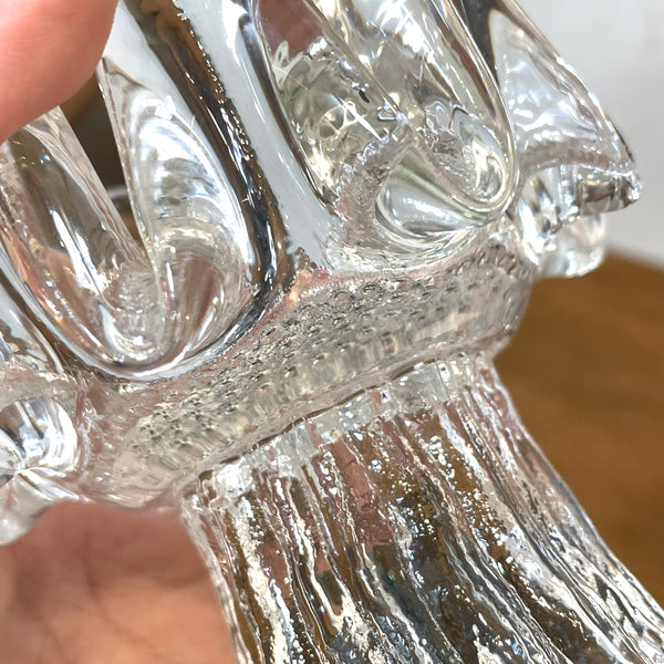 キャンドルホルダー ガラス クリア Clear Sunflower サンフラワー コスタボダ KOSTABODA Goran Warff 北欧 ヴィンテージ スウェーデン Sweden