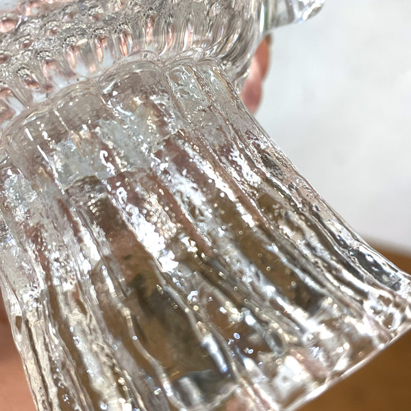 キャンドルホルダー ガラス クリア Clear Sunflower サンフラワー コスタボダ KOSTABODA Goran Warff 北欧 ヴィンテージ スウェーデン Sweden