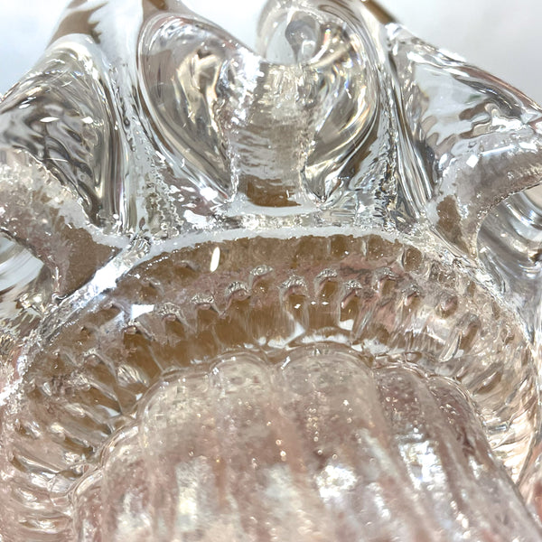 キャンドルホルダー ガラス クリア Clear Sunflower サンフラワー コスタボダ KOSTABODA Goran Warff 北欧 ヴィンテージ スウェーデン Sweden