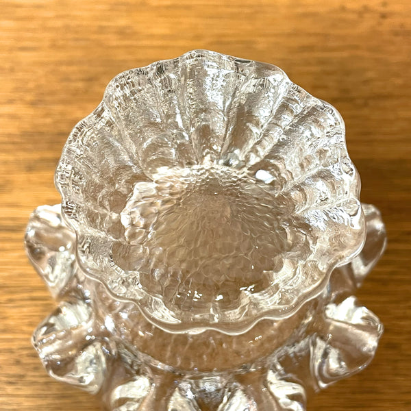 キャンドルホルダー ガラス クリア Clear Sunflower サンフラワー コスタボダ KOSTABODA Goran Warff 北欧 ヴィンテージ スウェーデン Sweden