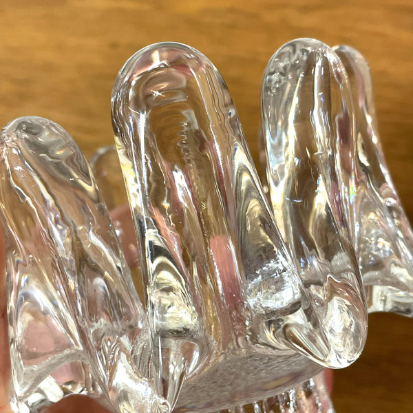 キャンドルホルダー ガラス クリア Clear Sunflower サンフラワー コスタボダ KOSTABODA Goran Warff 北欧 ヴィンテージ スウェーデン Sweden