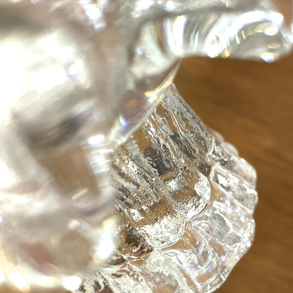 キャンドルホルダー ガラス クリア Clear Sunflower サンフラワー コスタボダ KOSTABODA Goran Warff 北欧 ヴィンテージ スウェーデン Sweden