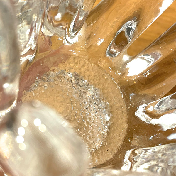 キャンドルホルダー ガラス クリア Clear Sunflower サンフラワー コスタボダ KOSTABODA Goran Warff 北欧 ヴィンテージ スウェーデン Sweden