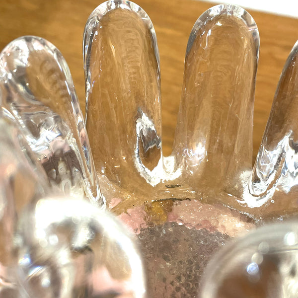 キャンドルホルダー ガラス クリア Clear Sunflower サンフラワー コスタボダ KOSTABODA Goran Warff 北欧 ヴィンテージ スウェーデン Sweden