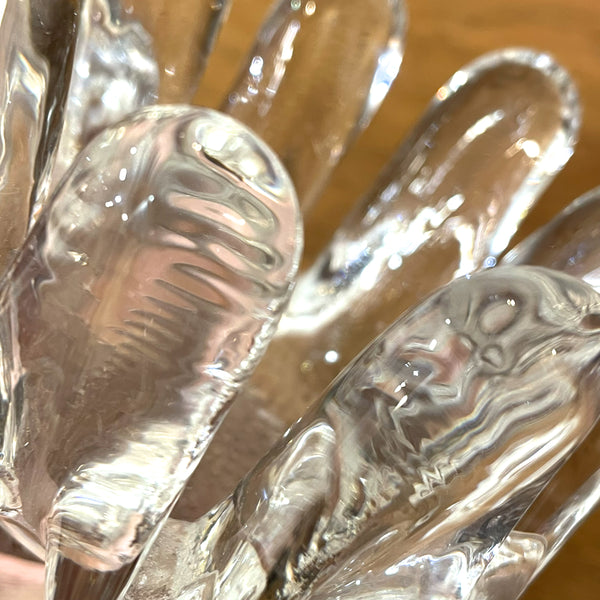 キャンドルホルダー ガラス クリア Clear Sunflower サンフラワー コスタボダ KOSTABODA Goran Warff 北欧 ヴィンテージ スウェーデン Sweden