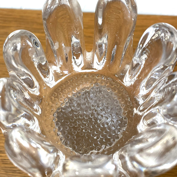 キャンドルホルダー ガラス クリア Clear Sunflower サンフラワー コスタボダ KOSTABODA Goran Warff 北欧 ヴィンテージ スウェーデン Sweden
