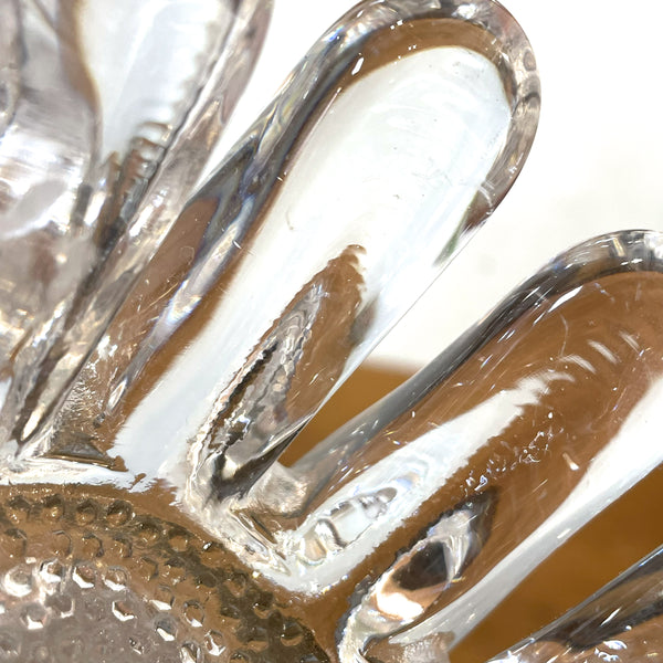 キャンドルホルダー ガラス クリア Clear Sunflower サンフラワー コスタボダ KOSTABODA Goran Warff 北欧 ヴィンテージ スウェーデン Sweden