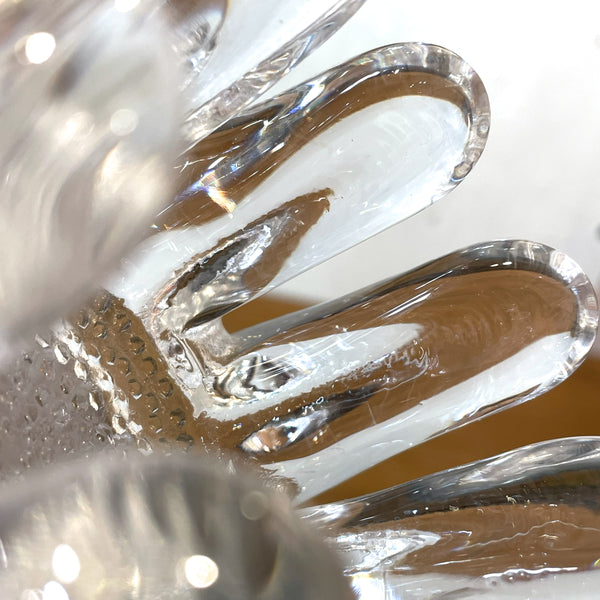 キャンドルホルダー ガラス クリア Clear Sunflower サンフラワー コスタボダ KOSTABODA Goran Warff 北欧 ヴィンテージ スウェーデン Sweden