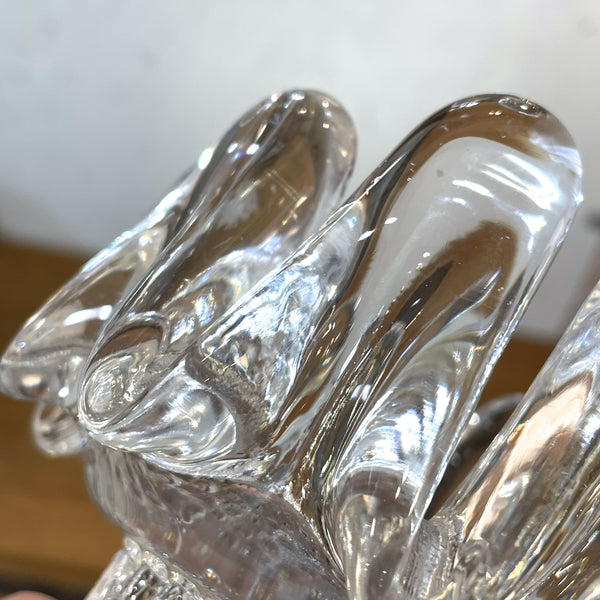 キャンドルホルダー ガラス クリア Clear Sunflower サンフラワー コスタボダ KOSTABODA Goran Warff 北欧 ヴィンテージ スウェーデン Sweden
