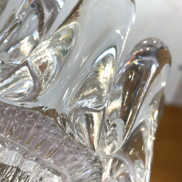 キャンドルホルダー ガラス クリア Clear Sunflower サンフラワー コスタボダ KOSTABODA Goran Warff 北欧 ヴィンテージ スウェーデン Sweden