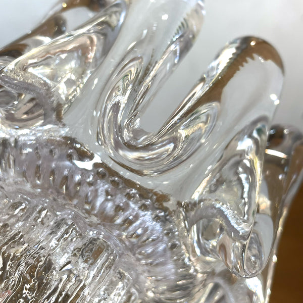 キャンドルホルダー ガラス クリア Clear Sunflower サンフラワー コスタボダ KOSTABODA Goran Warff 北欧 ヴィンテージ スウェーデン Sweden