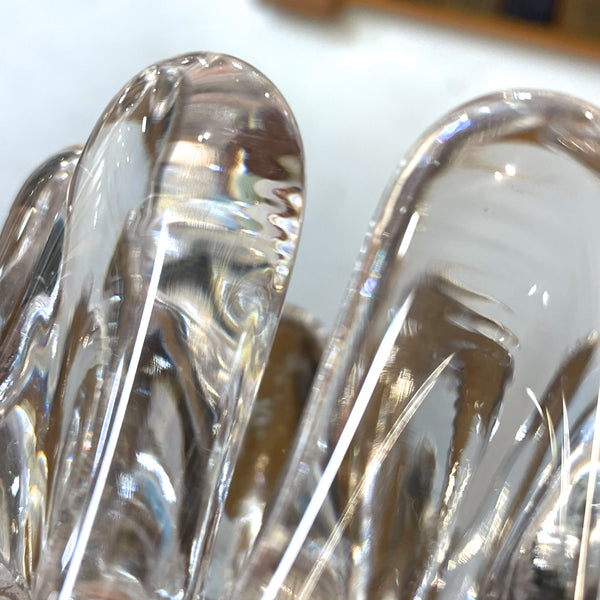 キャンドルホルダー ガラス クリア Clear Sunflower サンフラワー コスタボダ KOSTABODA Goran Warff 北欧 ヴィンテージ スウェーデン Sweden