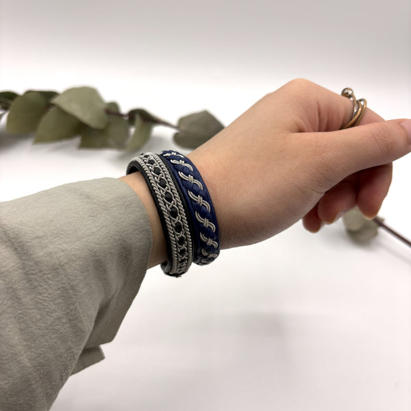 サーミ ブレスレット Alex Blue 青 ハンドメイド 北欧 スウェーデン アクセサリー SAMI Sweden