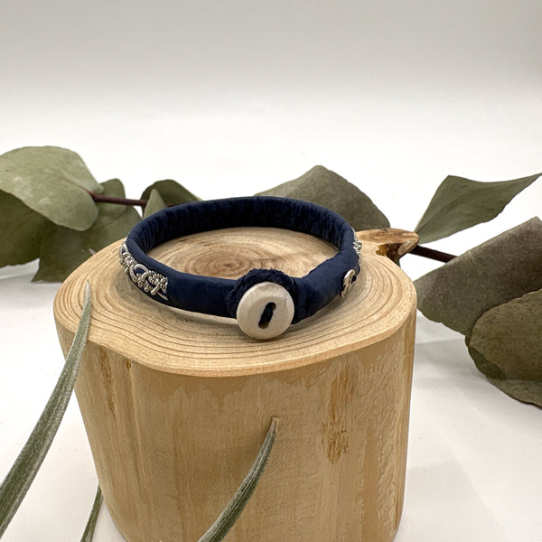 サーミ ブレスレット Svea Blue 青 ハンドメイド 北欧 スウェーデン アクセサリー SAMI Sweden