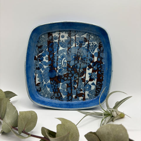 ロイヤルコペンハーゲン プレート バッカ 北欧 ヴィンテージ   BACA 青の森  デンマーク Johanne Gerber Royal copenhagen