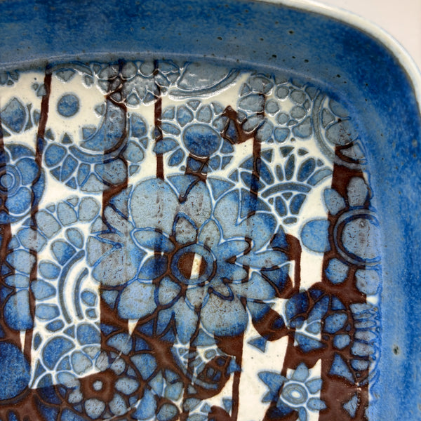 ロイヤルコペンハーゲン プレート バッカ 北欧 ヴィンテージ   BACA 青の森  デンマーク Johanne Gerber Royal copenhagen