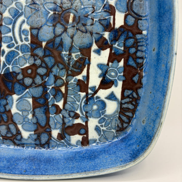 ロイヤルコペンハーゲン プレート バッカ 北欧 ヴィンテージ   BACA 青の森  デンマーク Johanne Gerber Royal copenhagen