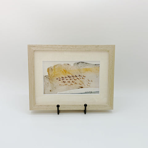 北欧 アート スウェーデン アーティスト 原画 ハイジランゲ 水彩画 ヘラジカ Heidi Lange  Sweden 【送料 額送A】