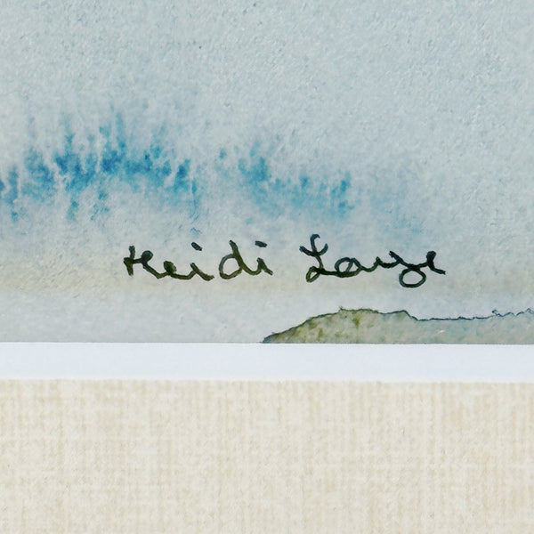 北欧 アート スウェーデン アーティスト 原画 ハイジランゲ 水彩画 ヘラジカ Heidi Lange  Sweden 【送料 額送A】