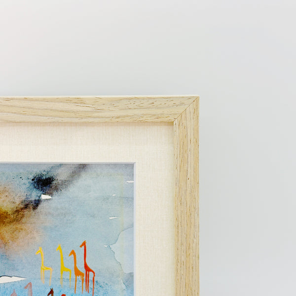 北欧 アート スウェーデン アーティスト 原画 ハイジランゲ 水彩画 ヘラジカ Heidi Lange  Sweden 【送料 額送A】