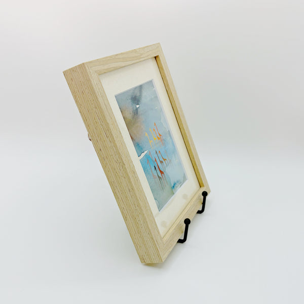 北欧 アート スウェーデン アーティスト 原画 ハイジランゲ 水彩画 ヘラジカ Heidi Lange  Sweden 【送料 額送A】