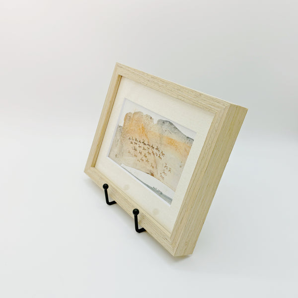 北欧 アート スウェーデン アーティスト 原画 ハイジランゲ 水彩画 ヘラジカ Heidi Lange  Sweden 【送料 額送A】