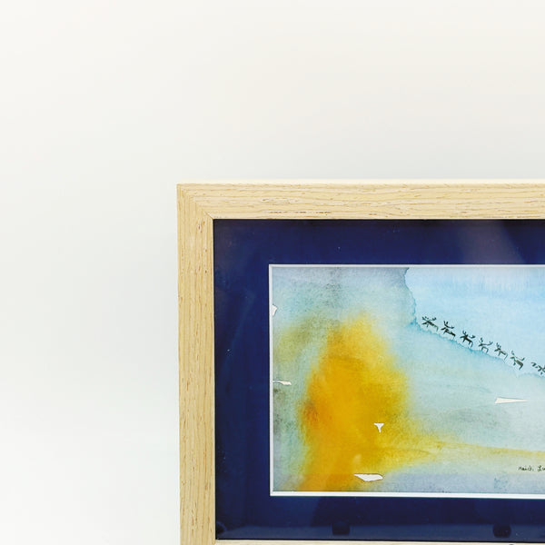 北欧 アート スウェーデン アーティスト 原画 ハイジランゲ 水彩画 ヘラジカ Heidi Lange  Sweden 【送料 額送A】