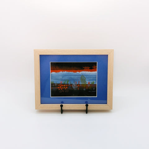 北欧 アート スウェーデン アーティスト 原画 ハイジランゲ 水彩画 ヘラジカ Heidi Lange  Sweden 【送料 額送A】