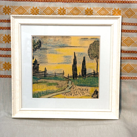 スウェーデン 原画 風景画 アート シグルドモラー Sigurd Moller Sweden 壁掛け 絵画 【額送A】