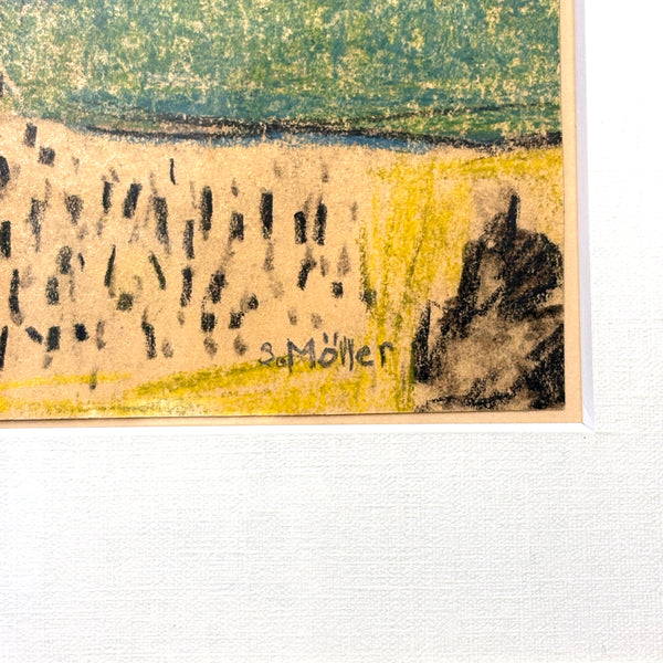 スウェーデン 原画 風景画 アート シグルドモラー Sigurd Moller Sweden 壁掛け 絵画 【額送A】