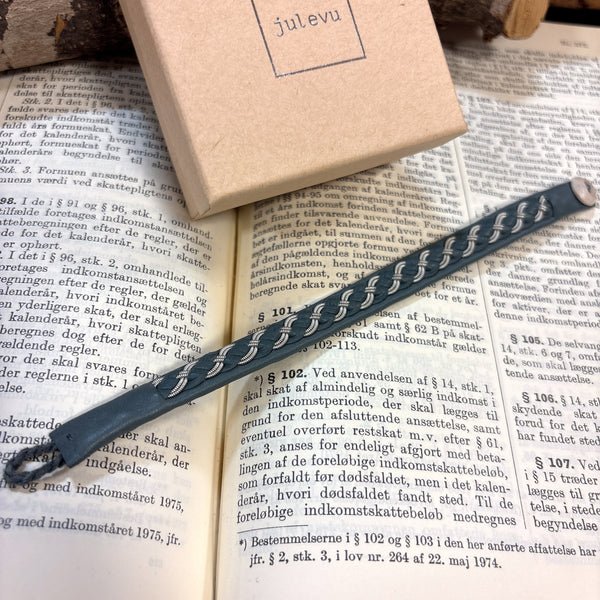 サーミ ブレスレット Alex Fiall ライトブルー ハンドメイド 北欧 スウェーデン アクセサリー SAMI Sweden