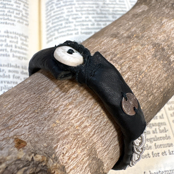 サーミ ブレスレット KUST Black 黒 ハンドメイド 北欧 スウェーデン アクセサリー SAMI Sweden