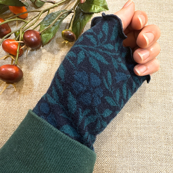 リストウォーマー  ウール ブルー blue スウェーデン エドゥルスドッター Revinca teal Edursdotter wool sweden wrist warmers