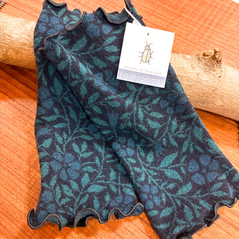 リストウォーマー  ウール ブルー blue スウェーデン エドゥルスドッター Revinca teal Edursdotter wool sweden wrist warmers