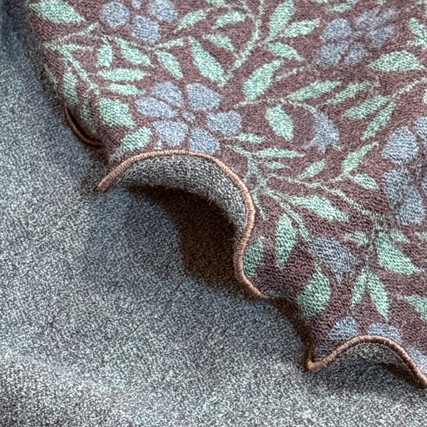 マフラー  ウール 青 blue スウェーデン エドゥルスドッター vinca coral Edursdotter wool sweden scarf